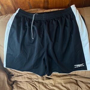 Women’s Athletic Shorts Black Umbro Size Large